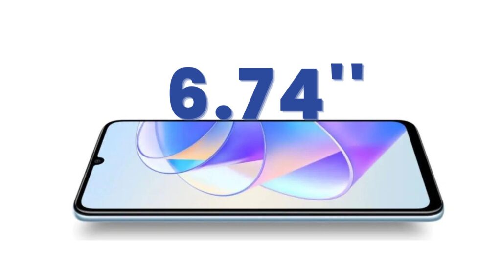 honor X7a display size